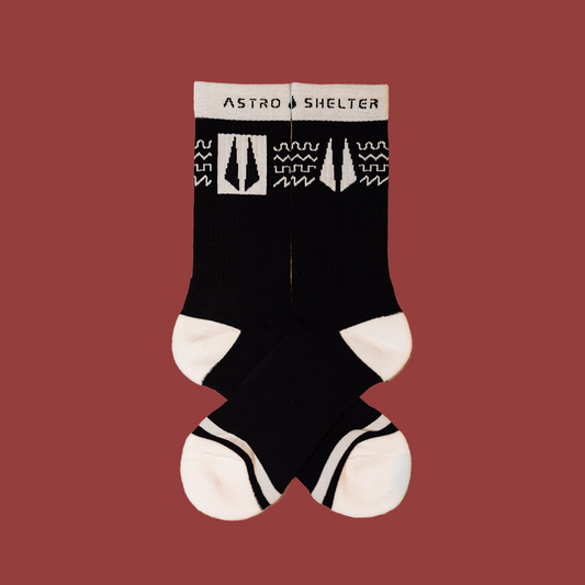 Twinkle 波形吸濕排汗運動襪